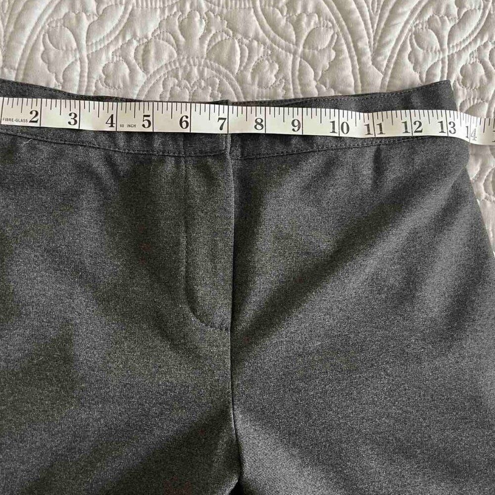 Lafayette 148 New York Grey straight knitted trousers for tall size 4 - Picture 10 of 13